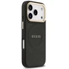 GUESS dėklas, skirtas IPHONE 17 Pro, suderinamas su MagSafe GUHMP17LPSAMSECK (PU W/ Peony Hot Stamp) juodas