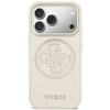 „Guess“ perforuotas 4G „MagSafe“ dėklas, skirtas „iPhone 17 Pro“ – rusvai geltonas
