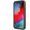 Guess "GUHCP12M4GMGBR PU 4G metalinis logotipo dėklas iPhone 12/12 Pro" rudas
