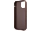 Guess "GUHCP12M4GMGBR PU 4G metalinis logotipo dėklas iPhone 12/12 Pro" rudas