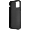 Guess Apple iPhone 12/12 PU 4G metalinis dėklas su logotipu, pilkas