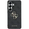 Guess PU 4G Metal Logo dėklas skirtas Samsung Galaxy S25 Ultra pilkos spalvos