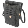 Dėklas Guess PU 4G Metal Logo Phone Bag pilkas