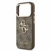 Guess PU 4G Metal Logo dirželio dėklas iPhone 18 Pro Max rudas