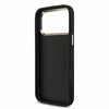 Guess PU 4G Metal Logo dirželio dėklas iPhone 18 Pro Max Juodas