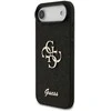 Guess PU Fixed Glitter 4G Metal Logo dėklas skirtas Apple iPhone 17 Air juodos spalvos