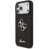 Guess Fixed Glitter Big 4G dėklas, skirtas iPhone 17 Pro Max / 18 Pro Max - Juodas