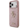 Dėklas Guess Fixed Glitter Big 4G Case for iPhone 18 Pro Max / 17 Pro Max – Rožinė