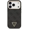 Dėklas Guess 4G Triangle Logo MagSafe Case for iPhone 17 Pro / 18 Pro - Juoda ir auksinė