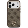Guess 4G Triangle Logo MagSafe dėklas, skirtas iPhone 17 Pro / 18 Pro – Ruda