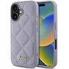 Guess Quilted Metal Logo Apple iPhone 16 - light dėklas telefonui violetinės spalvos