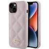 Dėklas GUESS GUHCP15SPSQSQSP IPHONE 15/14/13 6.1 "Rožinis / Rožinis HARDCASE QUILTD METAL LOGO