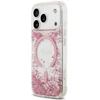 Dėklas Guess Resin Bottom Glitter MagSafe Case for iPhone 18 Pro / 17 Pro - Rožinė