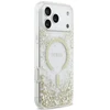 Dėklas Guess Resin Bottom Glitter MagSafe Case for iPhone 18 Pro Max / 17 Pro Max - Gold