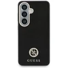Guess „MagSafe“ dėklas, skirtas „Samsung Galaxy S26+“, su apvaliu, juodu cirkonio akmenėliu ir apvaliu logotipu