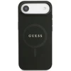 Guess Saffiano Classic Logo MagSafe Dėklas Apple iPhone Air Juodas