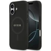 Guess Saffiano Classic Logo MagSafe dėklas Apple iPhone 17 juodos spalvos