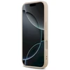 Guess Saffiano Classic Logo MagSafe dėklas skirtas Apple iPhone 17 Pro rožinės spalvos