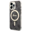 Apple iPhone 13 Pro Max Guess dėklas 4G Print MagSafe + Belaidis Įkroviklis (GUBPP14LHMEACSH) juodos spalvos