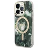 Guess Rinkinys GUBPP14LHJEACSA Dėklas+Įkroviklis Apple iPhone 14 Pro 6,1″ žalias kietas dėklas Jungle MagSafe