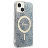 Guess Rinkinys GUBPP14MH4EACSB Dėklas+ Įkroviklis Apple iPhone 14 Plus / 15 Plus 6.7″ mėlynas kietas dėklas 4G