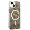 „Guess“ GUBPP14SH4EACSW dėklas + įkroviklis, „iPhone 14 6.1“ ratukas / kietas dėklas su ratuku, 4G, „MagSafe“ spausdinimas