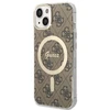„Guess“ GUBPP14SH4EACSW dėklas + įkroviklis, „iPhone 14 6.1“ ratukas / kietas dėklas su ratuku, 4G, „MagSafe“ spausdinimas