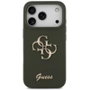 Guess Silicone Big 4G Script dėklas skirtas Apple iPhone 17 Pro Max khaki