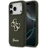 Guess Silicone Big 4G Script dėklas skirtas Apple iPhone 17 Pro Max khaki