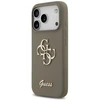 Guess Silicone Big 4G Script Dėklas Apple iPhone 17 Pro rudos spalvos