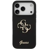 Guess Silicone Big 4G Script dėklas skirtas Apple iPhone 17 Pro juodos spalvos