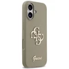 Guess Silicone Big 4G Script dėklas iPhone 17 rudas