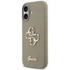 Guess Silicone Big 4G Script Dėklas Apple iPhone 17 rudos spalvos