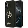 Guess Silicone Big 4G Script dėklas skirtas Apple iPhone 17 juodos spalvos