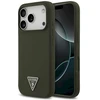 Dėklas Guess Silicone Triangle Logo MagSafe Case for iPhone 17 Pro - Žalias
