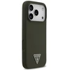 Dėklas Guess Silicone Triangle Logo MagSafe Case for iPhone 17 Pro - Žalias