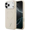 Dėklas Guess Triangle Logo MagSafe Case for iPhone 17 Pro - rusvai gelsvas