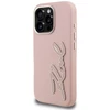 Dėklas Karl Lagerfeld FW Grained Signature Logo iPhone 16 Pro Max Case - Rožinė