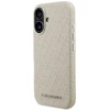 Dėklas Karl Lagerfeld FW Stamped Karl MagSafe iPhone 16 Case - rusvai gelsvas