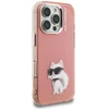 Dėklas Karl Lagerfeld IML Aquarelle Choupette & Logo iPhone 16 Pro Case - Rožinė