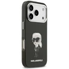 Karl Lagerfeld IML Aquarelle Karl & Logo MagSafe dėklas Apple iPhone 17 Pro juodos spalvos