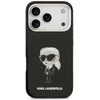 Karl Lagerfeld IML Aquarelle Karl & Logo MagSafe dėklas Apple iPhone 17 Pro juodos spalvos