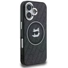 „Karl Lagerfeld IML Choupette“ galvos logotipo „MagSafe“ dėklas, skirtas „iPhone 16“ – juodas