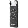 Karl Lagerfeld IML Choupette Head Logo MagSafe dėklas Apple iPhone Air juodos spalvos