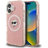 Dėklas Karl Lagerfeld IML Choupette Head Logo MagSafe iPhone 16 Case - Rožinė