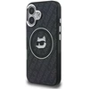 „Karl Lagerfeld IML Choupette“ galvos logotipo „MagSafe“ dėklas, skirtas „iPhone 16“ – juodas