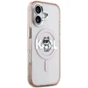 Dėklas Karl Lagerfeld IML Choupette Sketch Logo MagSafe iPhone 17 Case - Rožinė