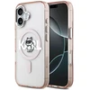 Karl Lagerfeld dėklas, skirtas IPHONE 17, suderinamas su „MagSafe KLHMP17SHGCHGKBP“ (IML Choupette eskizo logotipas), rožinis