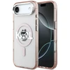 Karl Lagerfeld IML Choupette Sketch Logo MagSafe dėklas Apple iPhone Air rožinės spalvos