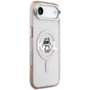 Karl Lagerfeld IML Choupette Sketch Logo MagSafe dėklas Apple iPhone Air rožinės spalvos